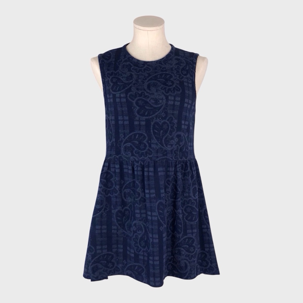 Topshop Paisley Hi-Lo Sleeveless Dress